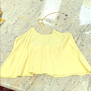 Beautiful yellow crop top